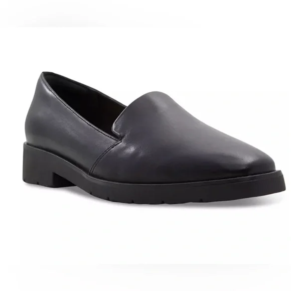 NEW ALDO Women's Slip on Black Genuine Leather Loafers Size 6 Flats Shoes - Picture 2 of 14